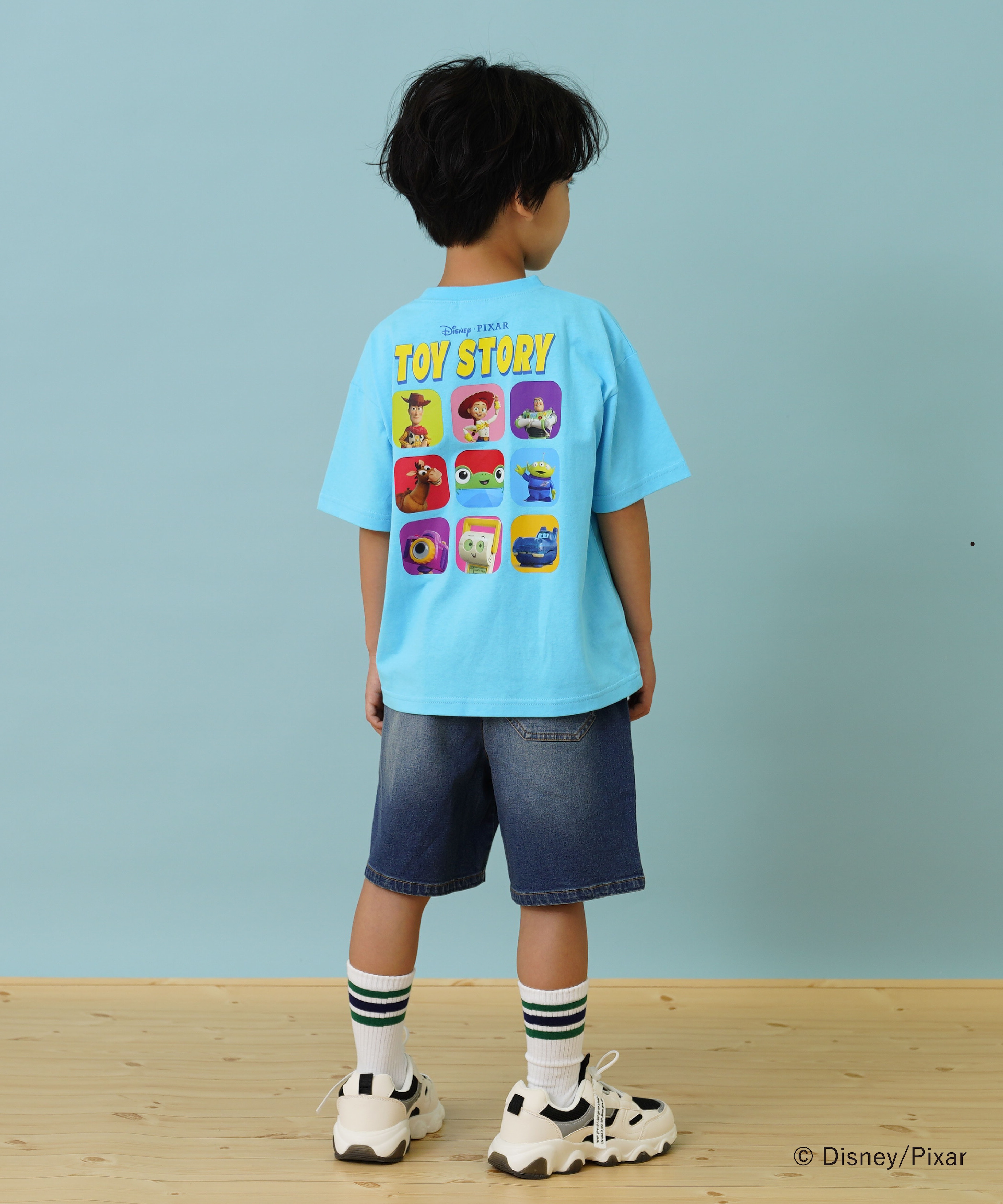 トイストーリー/集合アート ワイド半袖Tシャツ