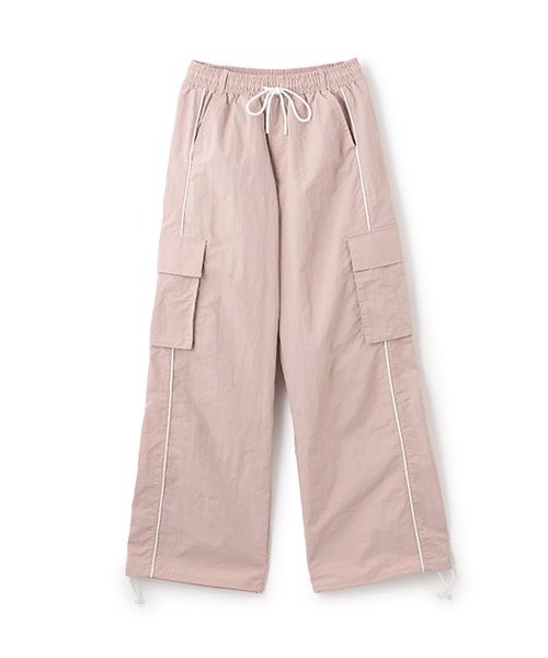 韓国風 ニー ライン カーゴ パンツ M XL KOREA コリア レディース カーゴパンツ ワイドルーズシルエット