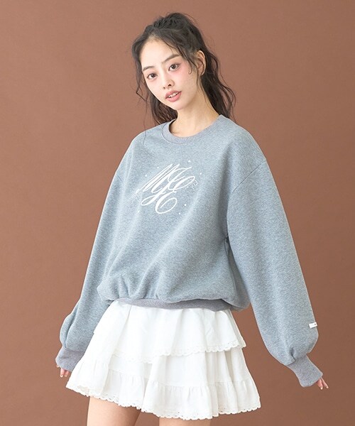 ニュアンスロゴトレーナー【韓国ファッション】 | Mi-je（ミジェ）
