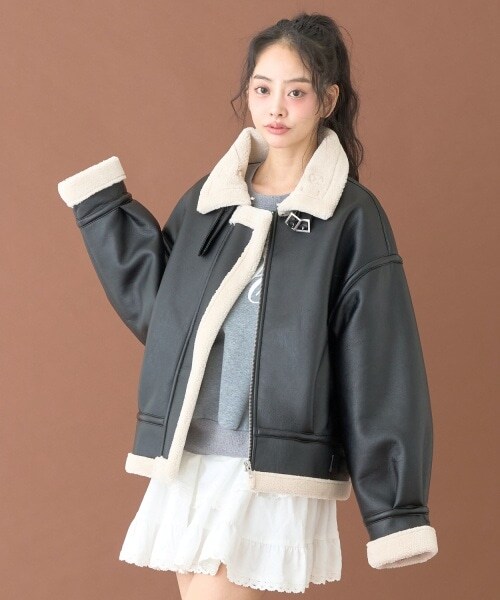 ムートンジャケット【韓国ファッション】 | Mi-je（ミジェ）