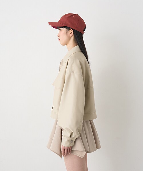ULAN カーブ切開ビンテージレザージャケット 韓国ファッション IMG_5235.jpg