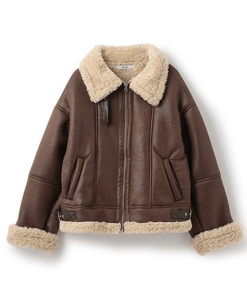 [美品］ムートンジャケット HOUSE OF LOTUS シャルドネ Hooded mouton coat | Judin