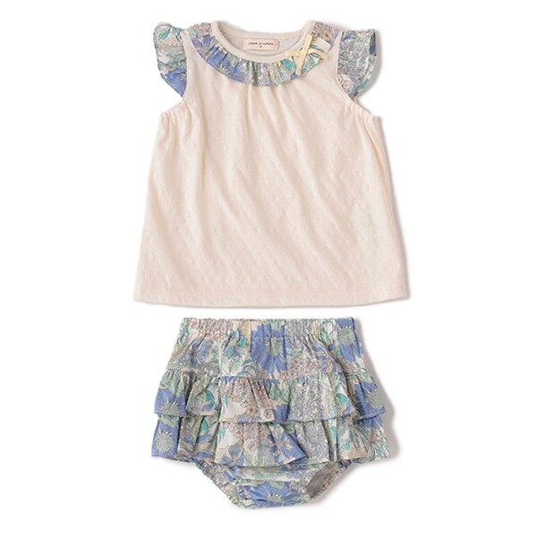 オーガニックコットン AngelicaGarlaベビースーツ【日本製】