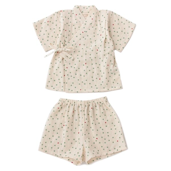 オーガニックコットン ダブルガーゼ甚平スーツ【日本製】