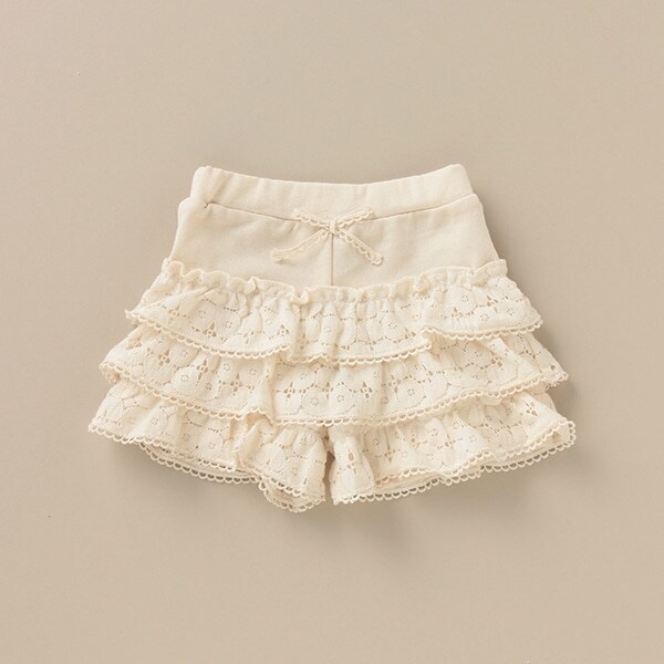 オーガニックコットン 裏毛 アイリッシュレースパンツ【日本製】