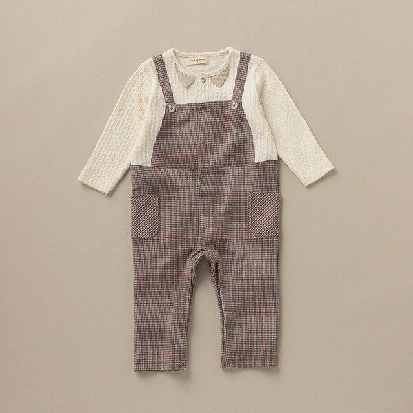 グレンチェックカバーオール【日本製】