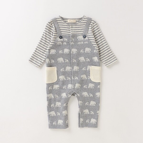 オーガニックコットン ジャカードカバーオール【日本製】