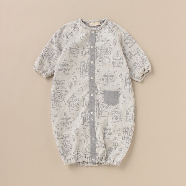 オーガニックコットン 遊園地柄兼用ドレス【日本製】