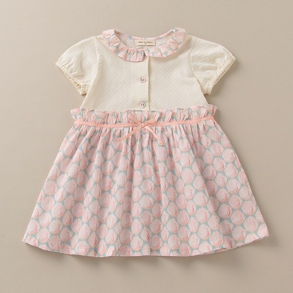 ピーコック切替ワンピース【日本製】【日本製】