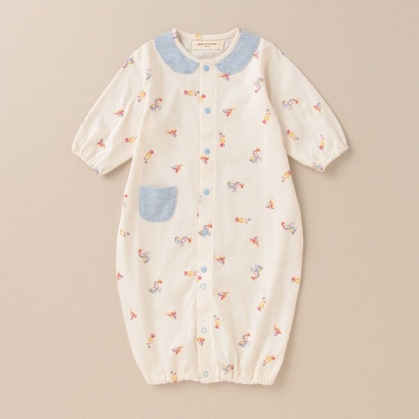 サーカス柄プリント兼用ドレス【日本製】