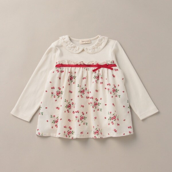 野イチゴ長袖チュニック【日本製】