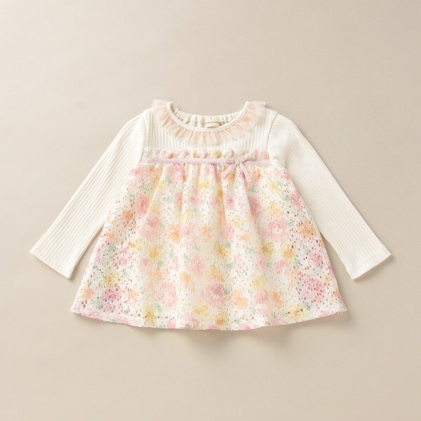 フラワーレースチュニック【日本製】