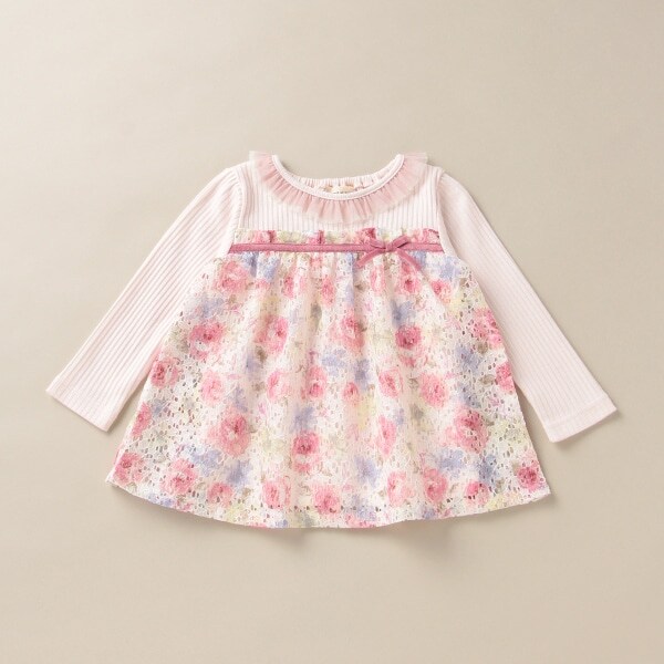 フラワーレースチュニック【日本製】