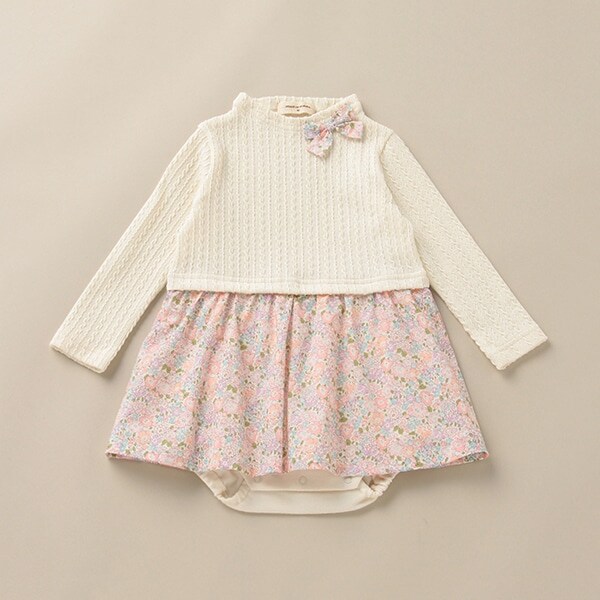 ミシェル長袖ロンパース 【日本製】