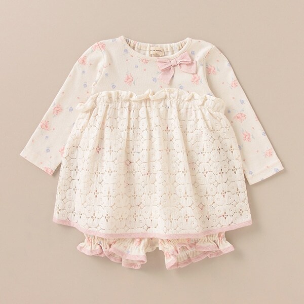 オーガニックガーデンフラワーワンピーススーツ【日本製】