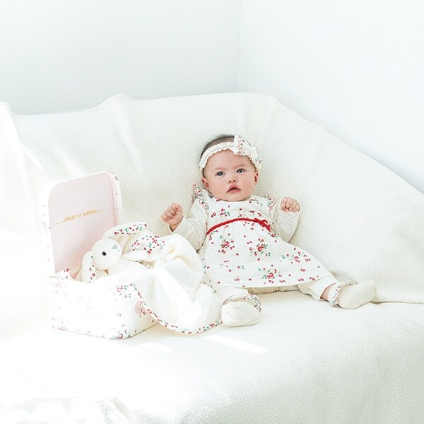 野イチゴエプロン付カバーオール【日本製】