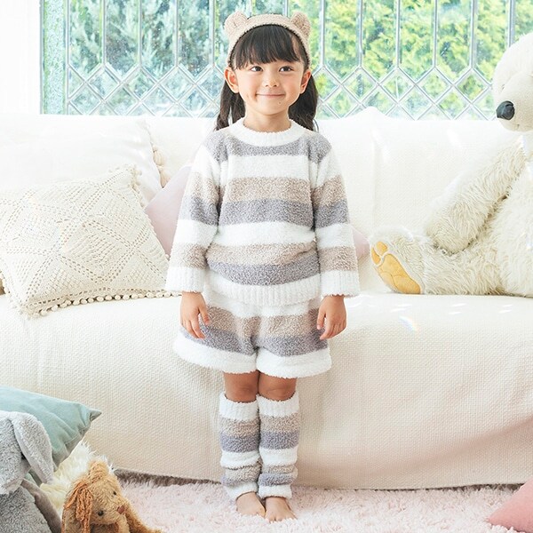 fuwamokoマルチボーダーショートパンツ