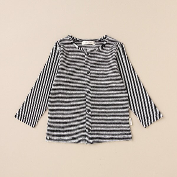 オーガニックミジンボーダーカーディガン