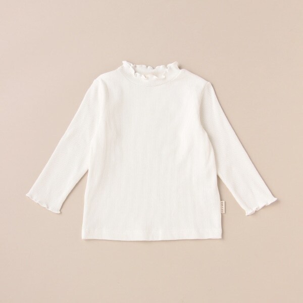 オーガニックハイネックメロー長袖Tシャツ