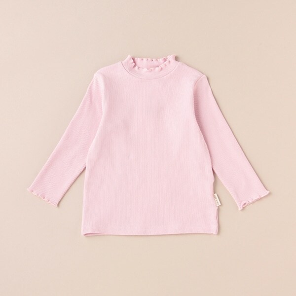 オーガニックハイネックメロー長袖Tシャツ