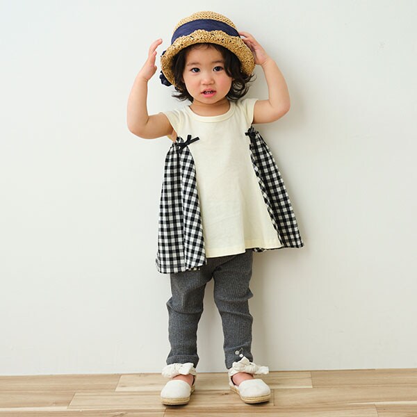 バックフリル9分丈レギンス