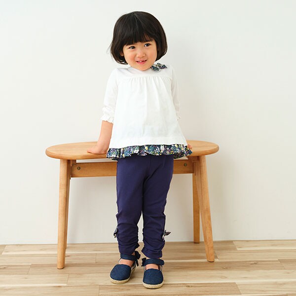 9分丈リボンレギンス