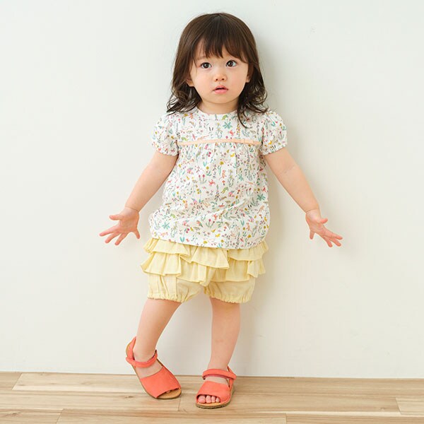 オーガニックフリルショートパンツ【日本製】