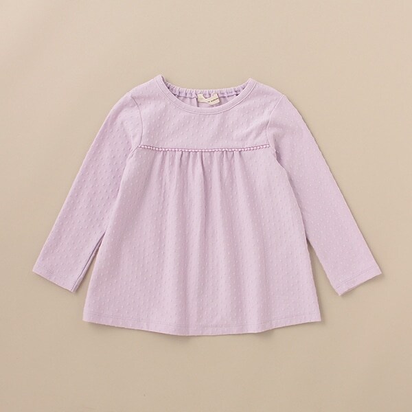 ドットジャカード長袖Tシャツ