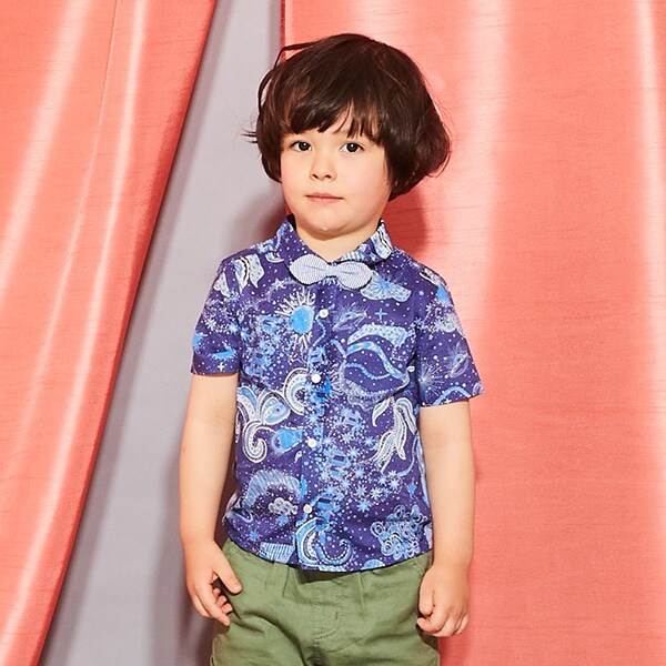 ルイズスペースウォーク蝶タイつき半袖シャツ【日本製】