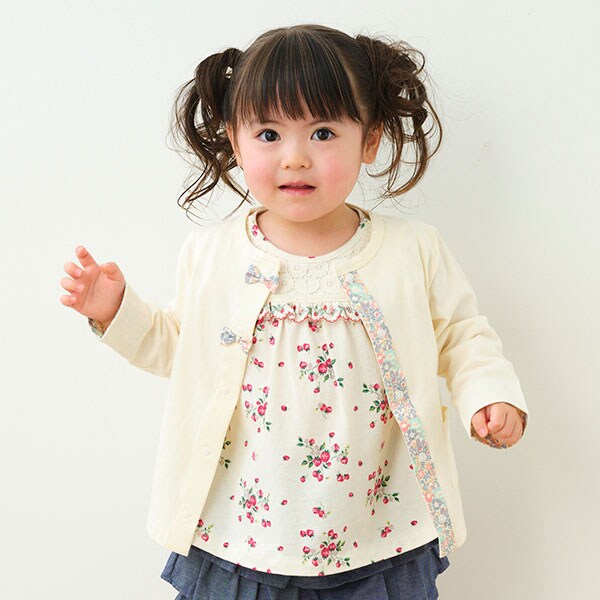 オーガニックGIRL'Sカーディガン