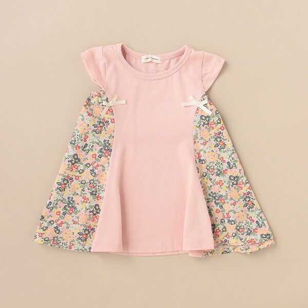 サイド切替フレアーチュニック