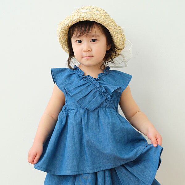 カシュクールフリルチュニック