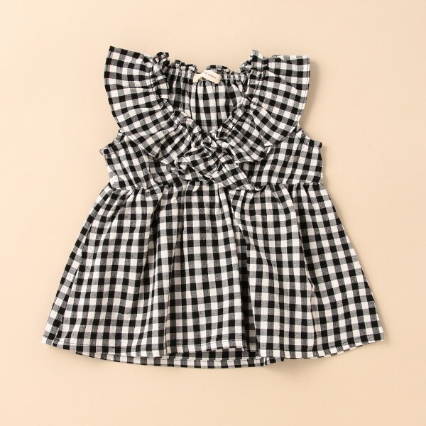 カシュクールフリルチュニック