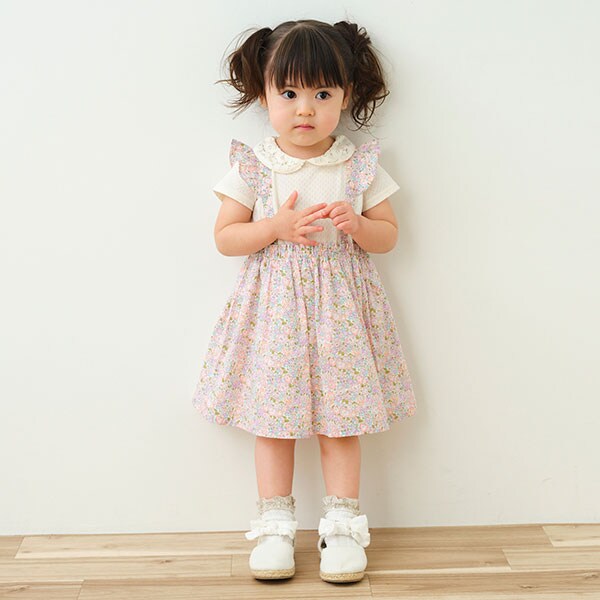 リバティファブリックドッキングワンピース【日本製】