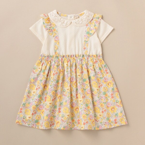 リバティファブリックドッキングワンピース【日本製】