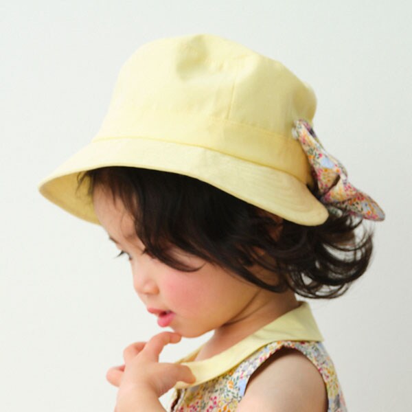 オックス小花柄日除け帽子