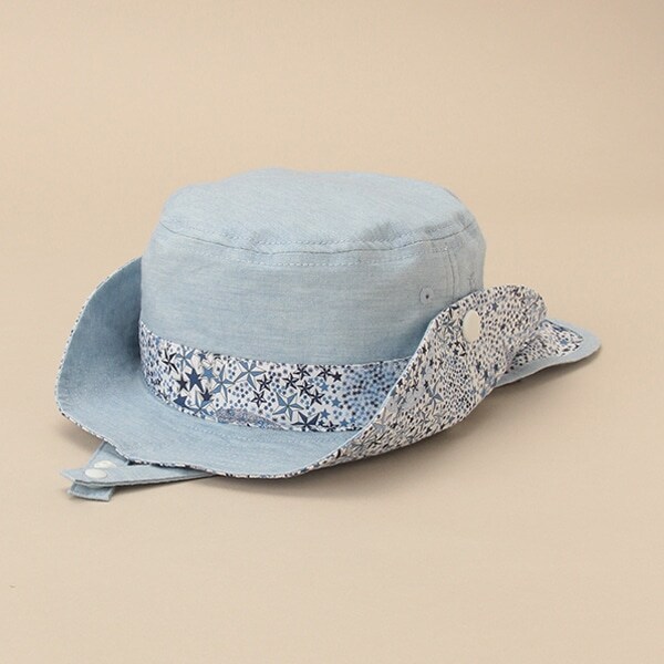 リバティファブリックBOY'S日除け帽子