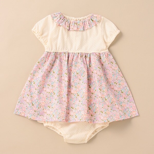 リバティファブリックブルマーつきワンピーススーツ【日本製】