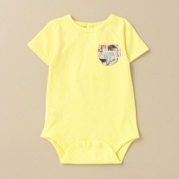 リバティファブリックポケットボディスーツ