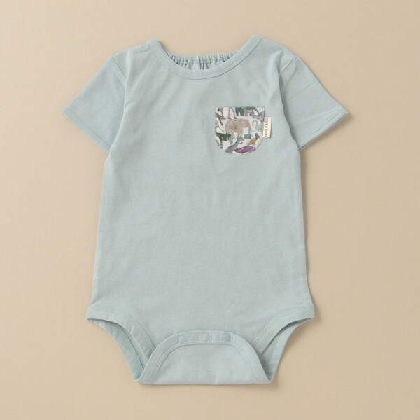 リバティファブリックポケットボディスーツ