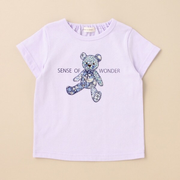 リバティファブリックベアTシャツ