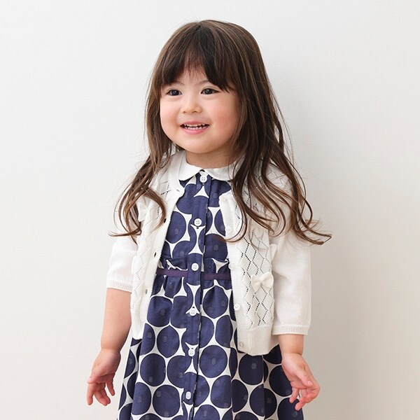 リボンカーディガン【日本製】