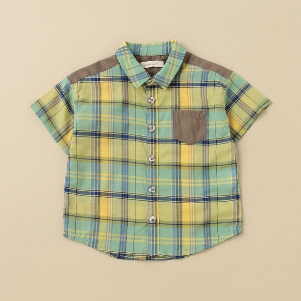 マドラスチェックワイドシャツ【日本製】