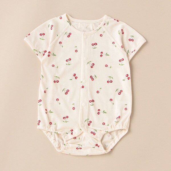 さくらんぼボディスーツ【日本製】