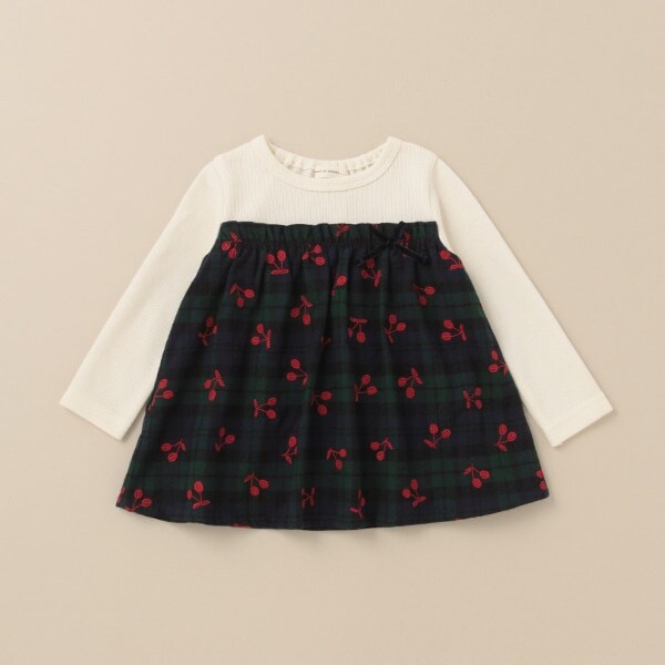 タータンチェックチェリーチュニック