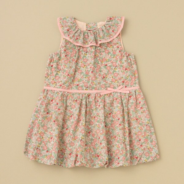 小花柄バルーンワンピース