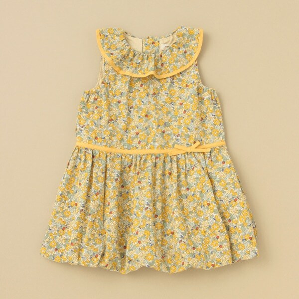 小花柄バルーンワンピース