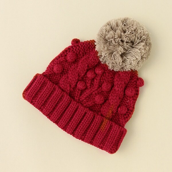 ケーブルニット帽