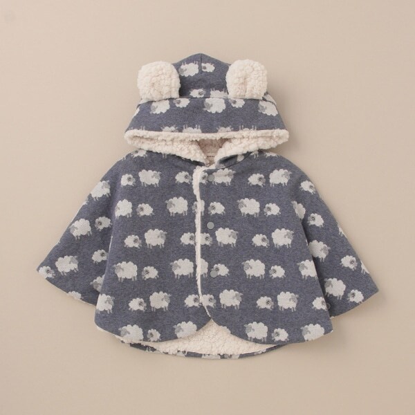 オーガニックジャガードマント【日本製】