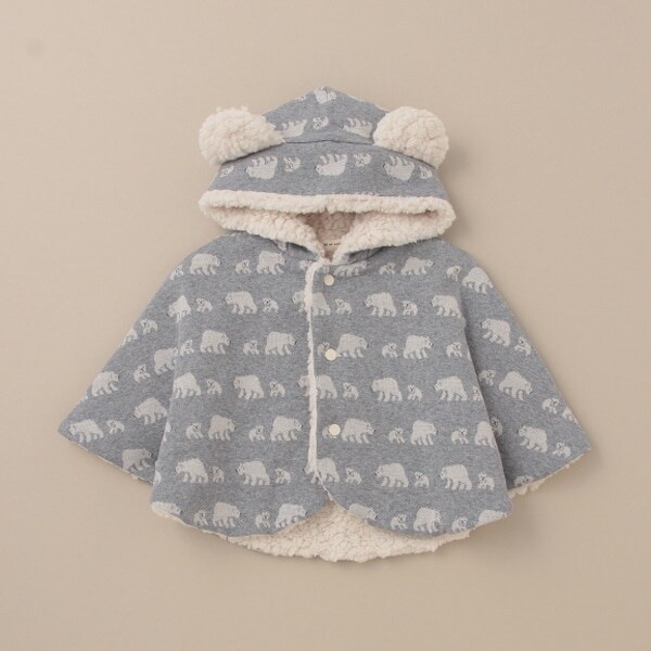 オーガニックジャガードマント【日本製】